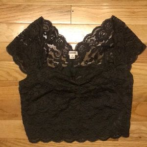 Lace crop top